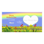 Regenbogen-Garten der Mutter Tages Bilderkarten