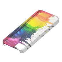 Regenbogen geschmolzener Zeichenstiftkunst iPhone  iPhone 5 Hüllen
