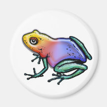 Regenbogen-Gift-Pfeil-Frosch Kühlschrankmagnet