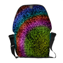 Regenbogen-Gras-Rickshaw-Bote-Tasche Kurier Taschen