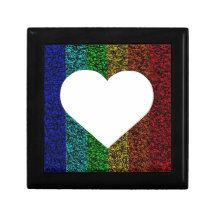 Regenbogen-Herz Geschenkboxen