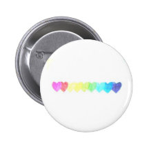 Regenbogen-Herz-Knopf (verblaßt) Buttons