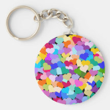 Regenbogen-HerzConfetti Schlüsselband