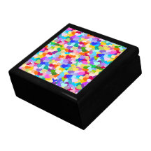 Regenbogen-HerzConfetti Schmuckschachtel