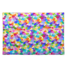 Regenbogen-HerzConfetti Tisch Sets