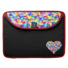 Regenbogen-HerzenConfetti Sleeves Für MacBooks