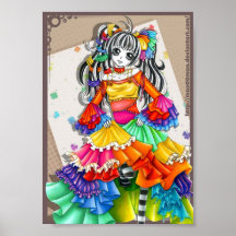 Regenbogen-Mädchen Posterdruck