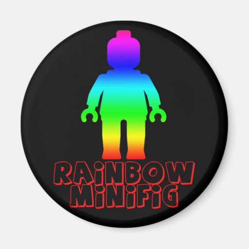 Regenbogen Minifig fertigen vorbei mein Minifig be Magnets