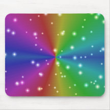 regenbogen mit sternchen mousepad