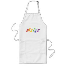 Regenbogen-Musiknoten-Schürzen