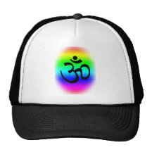 Regenbogen OM Retromütze