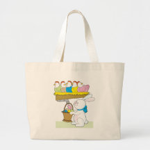 Regenbogen-Ostern-Hühner Einkaufstaschen