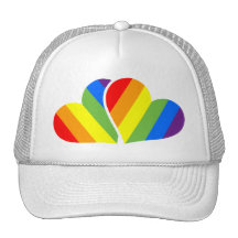 Regenbogen-Paare Baseballmützen