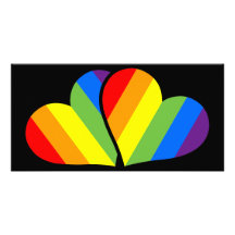 Regenbogen-Paare Individuelle Photo Karten