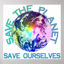 Regenbogen-Planet Posterdrucke