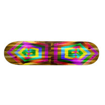 Regenbogen-Polygon Skateboardbrett