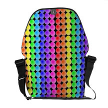 Regenbogen punktiert Rickshaw Kurier Tasche
