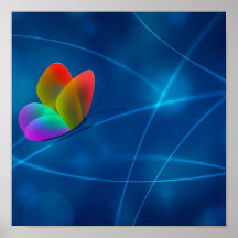 Regenbogen-Schmetterling Posterdrucke