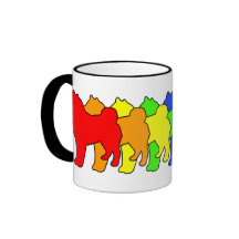 Regenbogen Shiba Inu Kaffee Tassen