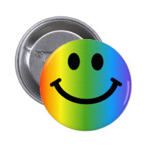 Regenbogen-smiley Anstecknadelbuttons