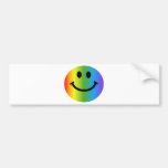 Regenbogen-smiley Auto Aufkleber