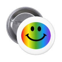 Regenbogen-smiley Buttons