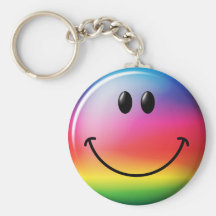Regenbogen-smiley-Gesicht Schlüsselband