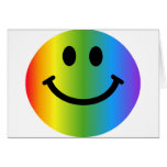 Regenbogen-smiley Grußkarten