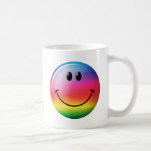 Regenbogen-Smiley Kaffeetassen