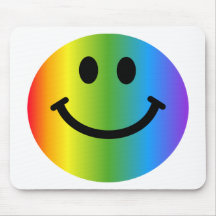 Regenbogen-smiley Mousepads