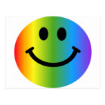 Regenbogen-smiley Postkarten