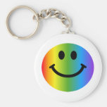 Regenbogen-smiley Schlüsselanhänger