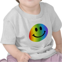 Regenbogen-smiley Tshirts