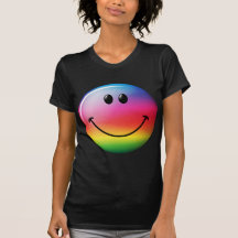 Regenbogen-Smiley Tshirts