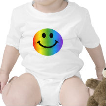 Regenbogen-smiley Tshirts