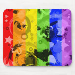 Regenbogen-Spritzer Mousepad