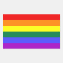 Regenbogen-Stolz-Flaggen-Aufkleber