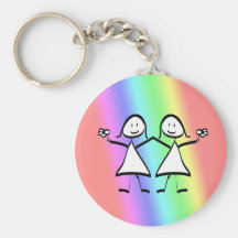 Regenbogen-Stolz-Lesben-Bräute Schlüsselbänder