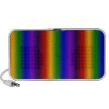 Regenbogen Stripes abstrakte Unschärfe-bunte Gesch Notebook Speaker