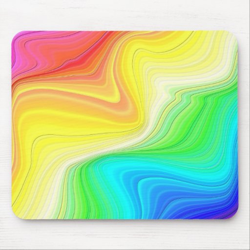 Regenbogen-Strudel Mousepads