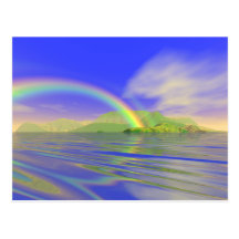 Regenbogen-Tag Postkarte