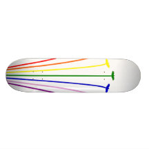 Regenbogen-Vögel Personalisiertes Skatedeck