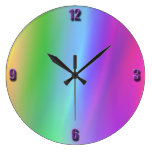Regenbogen-Wanduhr