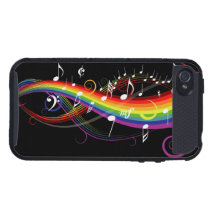 Regenbogen-Weiß-Musiknoten
