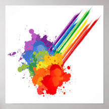 REGENBOGEN-WOLKE - .PNG PLAKATE