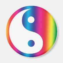 Regenbogen Yin Yang Magnet Magnete
