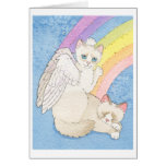 Regenbogenbrücke notecard grußkarte