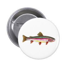 Regenbogenforelle-Fische Button