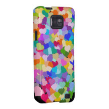 Regenbogenherzen Confetti Samsung Galaxy SII Cover