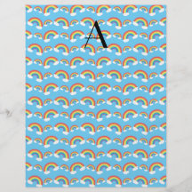 Regenbogenmonogramm Individuelle Flyer